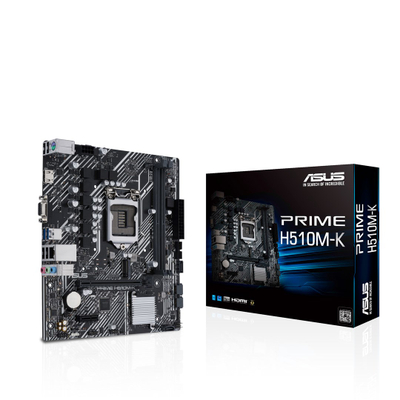 Матична плоча ASUS PRIME H510M-K, LGA1200, micro ATX, црна