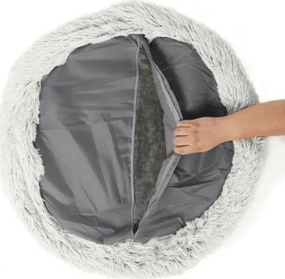 Shtrat qeni Best Friends by Sheri Calming Donut Frost Shag Cuddler, 36", gri