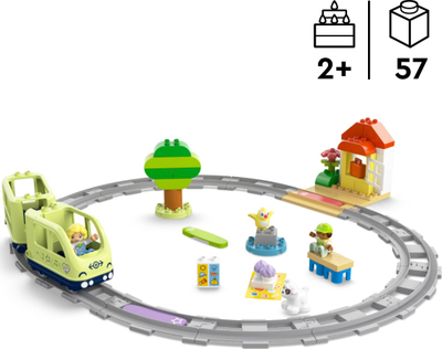 Lodër tren LEGO DUPLO Interactive Adventure Train, set edukativ për kalamajt e vegjël, shumëngjyrësh