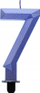 Qiri torte Godan Birthday Candle 7, 7.5cm, blu e errët metalike