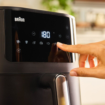 Фритеза со топол воздух Braun Multifry 5 HF5030, 5.7L, 1700W, црна