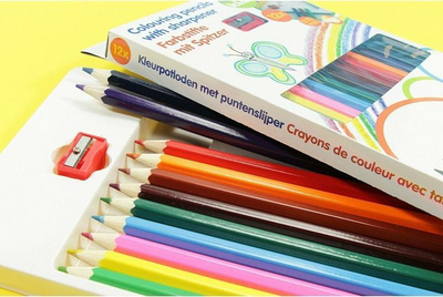 Set lapsash me ngjyra Topwrite, 12 copa, me mprehëse
