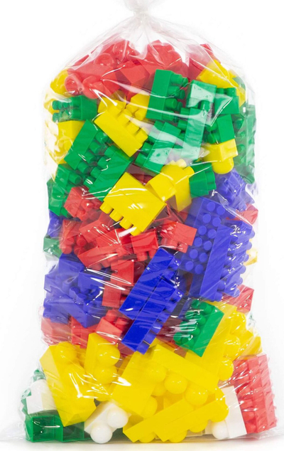 Lodra ndërtuese Polesie Basic Building Blocks Super Mix, 240 copa, shumëngjyrëshe, në qese