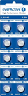 Bateri alkaline everActive AG12 LR43, 1.5V, set me 20 copë