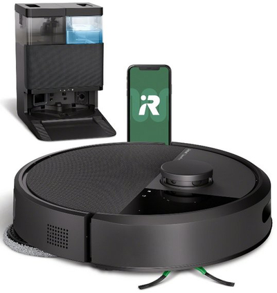 Робот правосмукалка iRobot Roomba Combo 405 Plus, со моп, AutoWash Dock, црна