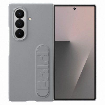 Kapak silikoni Samsung EF-MF966CJEGWW për Galaxy Z Fold7, me këmbë mbajtëse, gri