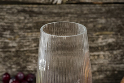 Vazo qelqi Stripes, 21.5 cm, transparente