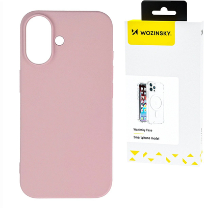 Kapak telefoni Wozinsky Silicone Case për Samsung Galaxy S25, silikon i butë e fleksibël, që s’gërvishtet kollaj, rozë