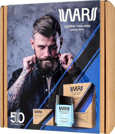 Set dhuratë rroje Wars Barber Active Fresh, sapun rroje, locion pas rrojes
