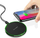 Karikues wireless Fast Charger Qi, karikim i shpejtë, bazë rrethore, i zi