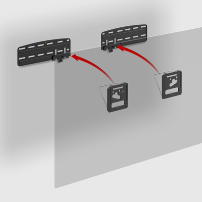 Ѕиден држач за телевизор Maclean MC-806 N, 43-85", 60 kg, црн