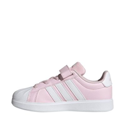 Atlete për kalamaj Adidas Streettalk, shollë gome, mbyllje me shirit ngjitës, rozë me të bardhë