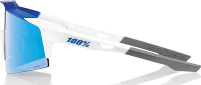 Syze sportive 100% Speedcraft SL, lente HiPER Blue Mirror, të bardha