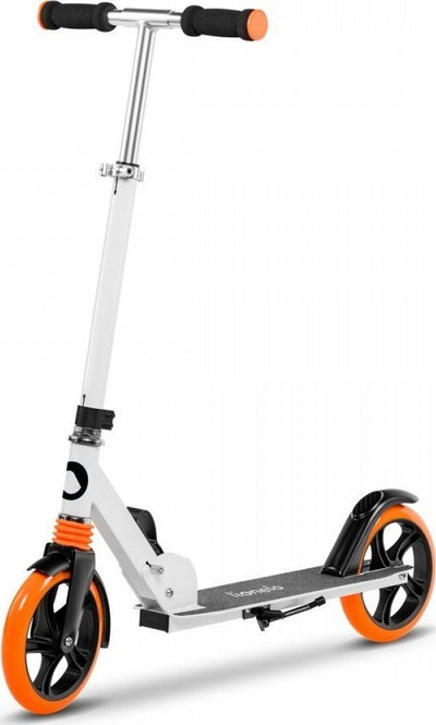 Trotinet Lionelo Luca, rrota 200 mm, deri 100 kg, i zi portokalli