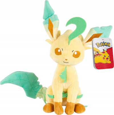 Peluç Pokemon Leafeon, 20cm, lodër për koleksion, bezhë jeshile