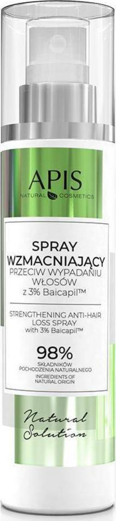 Sprej kundër rënies së flokëve Apis Natural Cosmetics Natural Solution 3% Baicapil, fortifikues, 150 ml