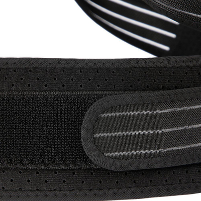 Rrip mbështetës për qendrim të drejtë One Fitness (KP207), L, i zi