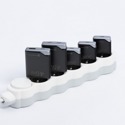 Karikues udhëtimi FORCELL F-ENERGY GaN III B245201, 2x USB-C PD QC4.0, 45W, i zi