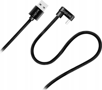 Kabllo USB LogiLink CU0192, USB A në USB C, 1m, e zezë