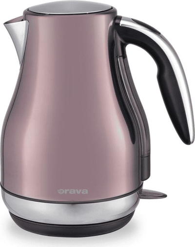 Çajnik elektrik Orava VK-3715, pa kabllo, çelik inox, rozë