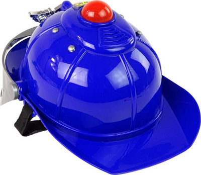 Lodër helmetë policie Leantoys, me dritë e me zë, blu