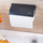 Mbajtës letre kuzhine Klausberg KB 7714, 13.5x25x2 cm, çelik inox, i zi