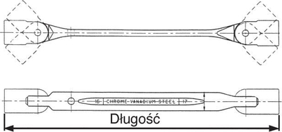 Двоен бокс клуч Teng Tools 651013, 10mm 13mm, флексибилна глава, метален