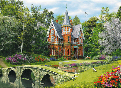 Puzzle druri Trefl Wood Craft Victorian House, 1000 copa, për të rritun, shumëngjyrësh