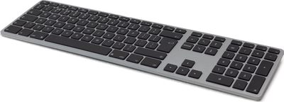 Tastierë Matias FK316, USB, layout UK, gri alumini