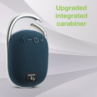 Altoparlant bluetooth Techly Mini, wireless V5.3, me drita LED, blu