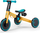 Tricikël Kinderkraft 4TRIKE, alumini, që paloset, blu