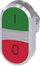 Kokë butoni momental Siemens 3SU1, prerje 22 mm, IP66 IP67 IP69K, jeshile kuqe