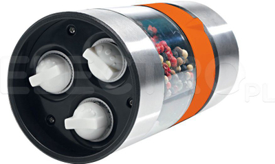Mulli me dorë për erëza Optimum LP-0550, 3 në 1, inox, portokalli