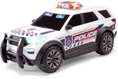 Играчка полициска кола Dickie Toys Ford Police Interceptor, 27.5 cm, светло и звук, вклучени батерии