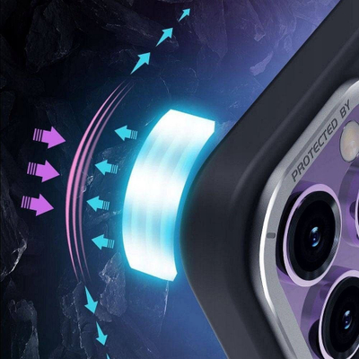 Mbrojtëse telefoni X-One Dropguard Magnetic Air, për iPhone 16 Plus, MagSafe, e zezë transparente