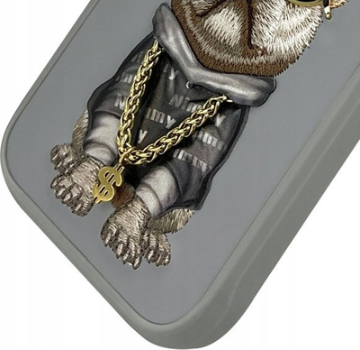 Mbulesë telefoni Nimmy Cool Dog për iPhone 16 Pro 6.3", gri