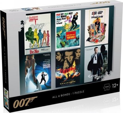 Lojë Puzzle Winning Moves James Bond 007, 1000 copë