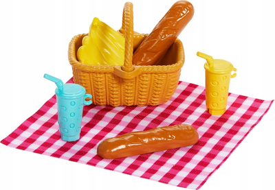 Set lodrash Mattel Barbie dhe Chelsea Malibu, 2 kukulla, me gjëra për piknik, shumëngjyrëshe
