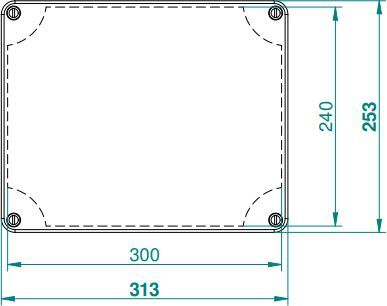 Kuti elektrike hermetike Elektro-Plast Industrial, 313 x 253 x 115mm, IP65, gri