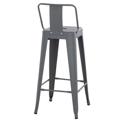 Stol bari me mbështetëse Melita-Pro 42x42x100Hcm (HM8643.50), gri
