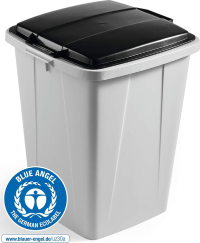 Kapak koshi Durable DURABIN ECO 90L, plastikë e ricikluar, i zi