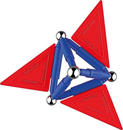 Lodër ndërtimi magnetike Supermag Tags Primary Colors, 35 pjesë, 3+ vjeç, multingjyrëshe