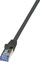 Kabllo LogiLink CAT6a S/FTP Patchcable Primeline PIMF, 20 m, e zezë