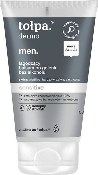 Balsam pas rrojes Tołpa Dermo Men Sensitive, 100 ml, për lëkurë të hollë e të ndjeshme