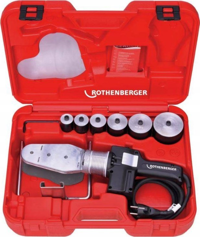 Pajisje saldimi me prizë Rothenberger Roweld P 63 S 6, 800W, set 20 63mm, e kuqe