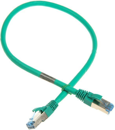 Kabllo rrjeti InLine Cat.6A Patch, S/FTP, 0.5m, e gjelbër