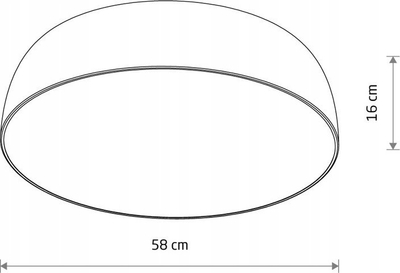 Llampë tavani Nowodvorski Satellite 8017, LED E27, 58cm, e bardhë