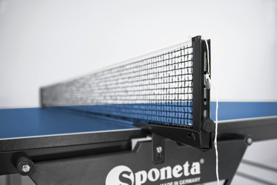 Rrjetë pingpongu Sponeta Perfect I Stationary, me shtylla fikse, e zezë