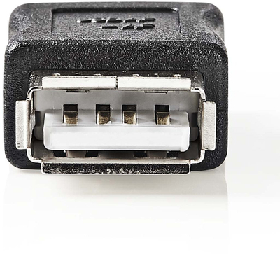 Ndërprerës USB Nedis M/F, 2x USB F, me buton switching, i zi