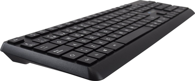 Tastierë V7 KU350ES USB Pro, me kabllo, layout spanjoll, e zezë